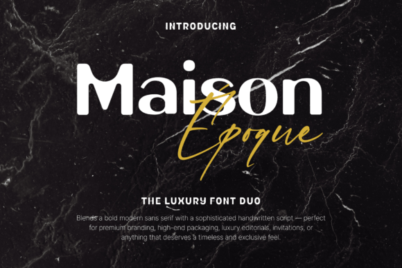 Maison Époque Duo: A Versatile Display Typeface for Modern Web Design